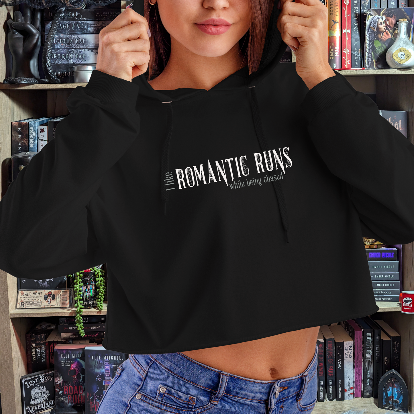 Cropped Romantic Runs hoodie