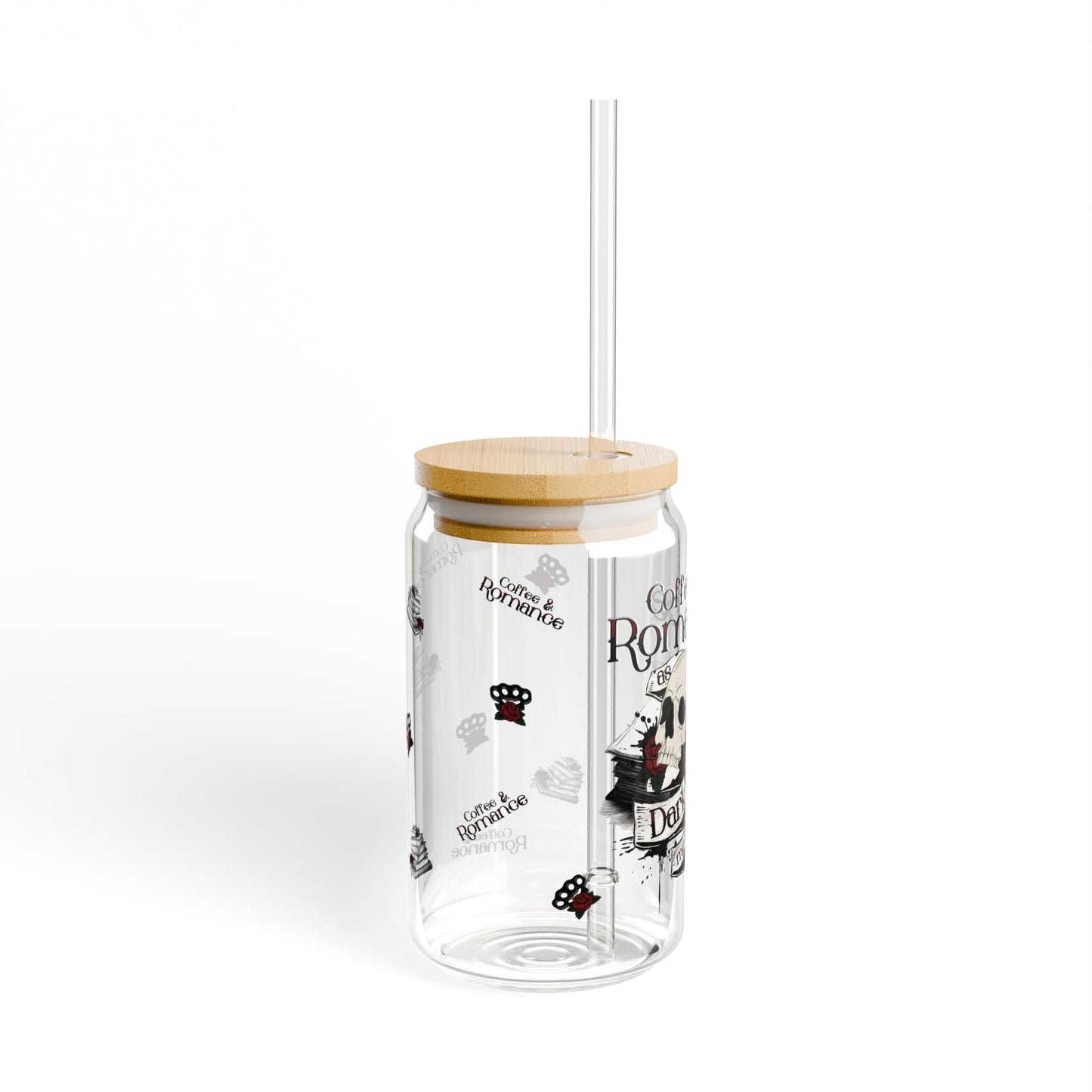 Coffee & Romance Glass Sipper