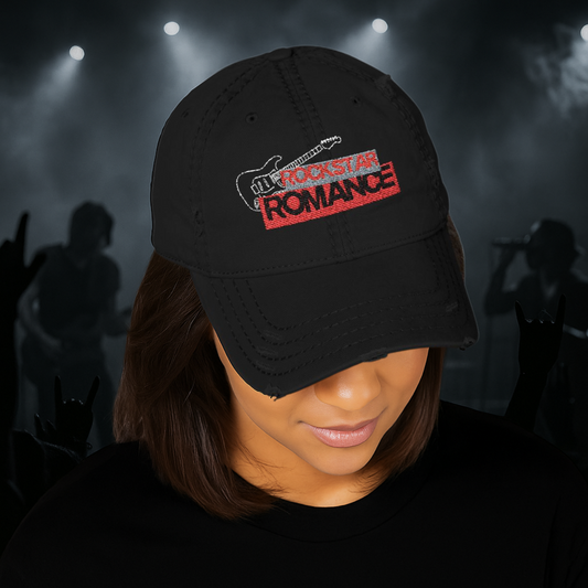 Rockstar romance distressed hat