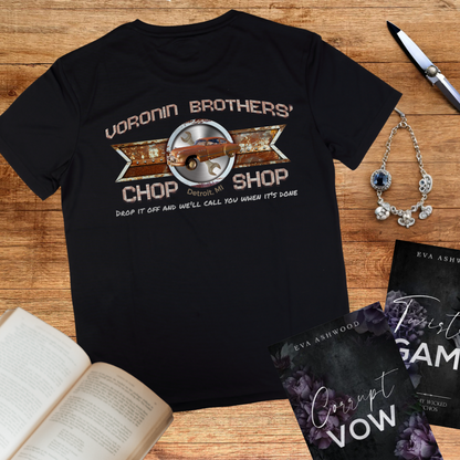 Eva Ashwood: Voronin Brothers' Chop Shop tee